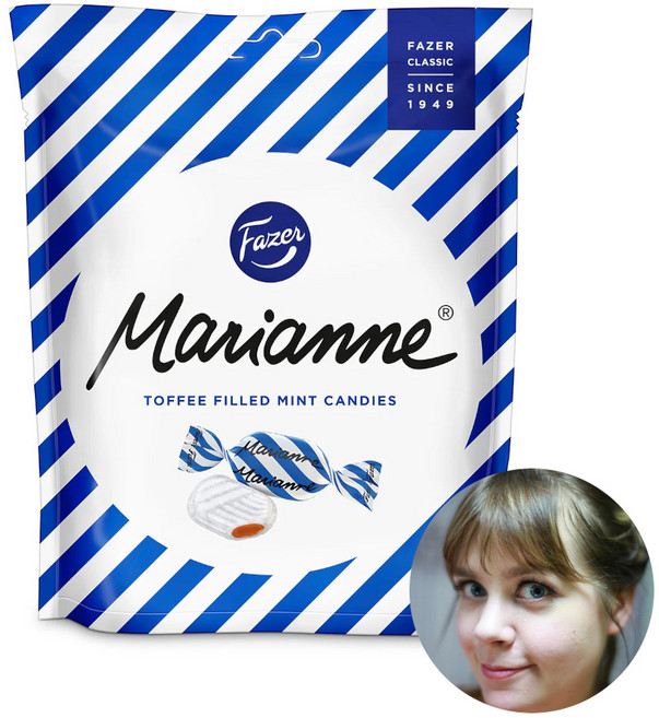 핀란드 파제르 마리안네 토피 민트 캔디 220g, 2개