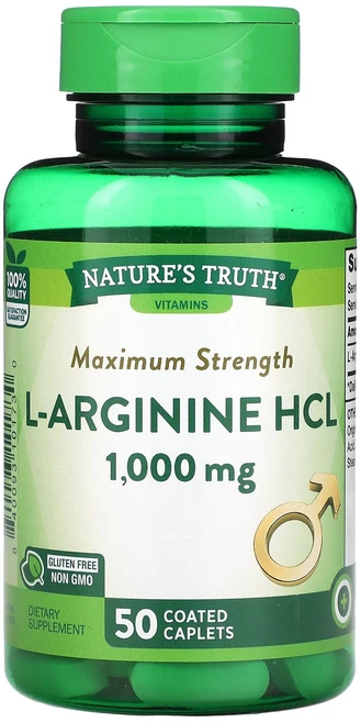 신상할인판매 Nature's Truth 비타민 맥시멈 스트렝스 L-아르기닌 HCL 1000mg 코팅 정제 50정 최저가격, NaturesTruth비타민맥시멈스트렝스L아르기닌HCL, 1개 - 쿠팡