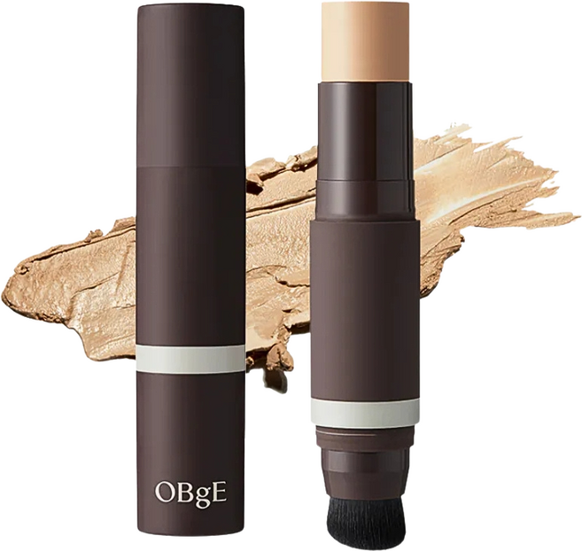 OBgE 男士自然遮瑕粉底棒, 3號柔沙色, 1個