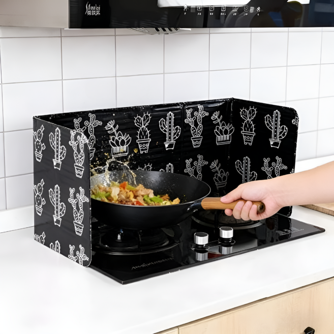 위네스 알미늄 접이식 가스렌지 인덕션 가림막 기름튐방지, 2개