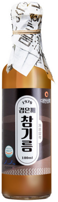 저온압착 검은깨 참기름 50년전통대현방앗간, 1개, 180ml