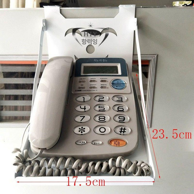 유선전화기 키폰 거치대 사무실 받침대 선반 랙 회사 수납 타입 전화 전화기 투명