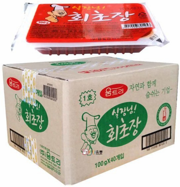 움트리 실장님회초장 일회용 배달용 여행용 포장용 초고추장, 100g, 5개