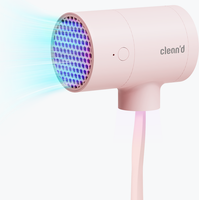 클린디 가정용 무선 여행용 UV 살균 바람 건조 티드라이어 휴대용 무선 칫솔살균기 CL-401, 핑크