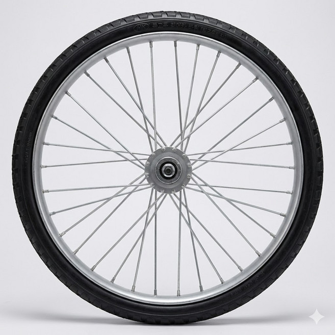 HK 노펑크 발포우레탄 리어카 바퀴 26인치 통고무, 1