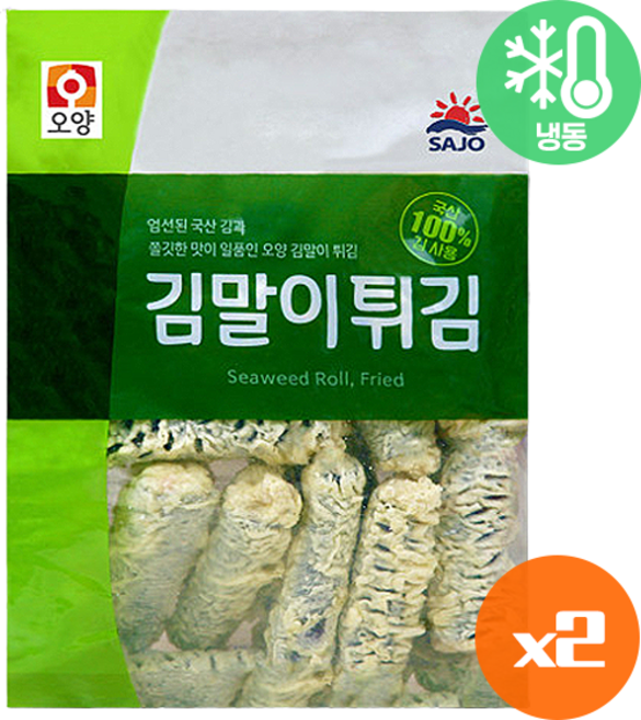 사조 매콤한 김말이 튀김 1kg+1kg, 1kg, 2개