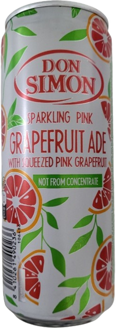 스페인 돈시몬 스파클링 자몽에이드 스퀴즈드, 330ml, 2개