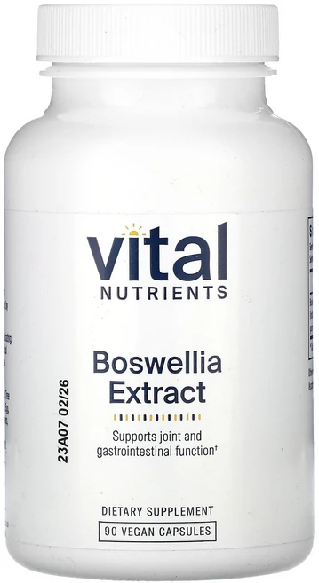 Vital Nutrients 보스웰리아 추출물 베지 캡슐 90정(캡슐 1정당 400mg) Nutrients (바이탈 뉴트리언츠), 90정, 1개 - 쿠팡