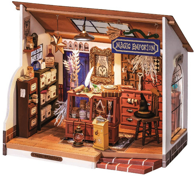 핸즈크라프트 DIY 미니어처 하우스 키키의 마법 엠포리움 DG155, 1개