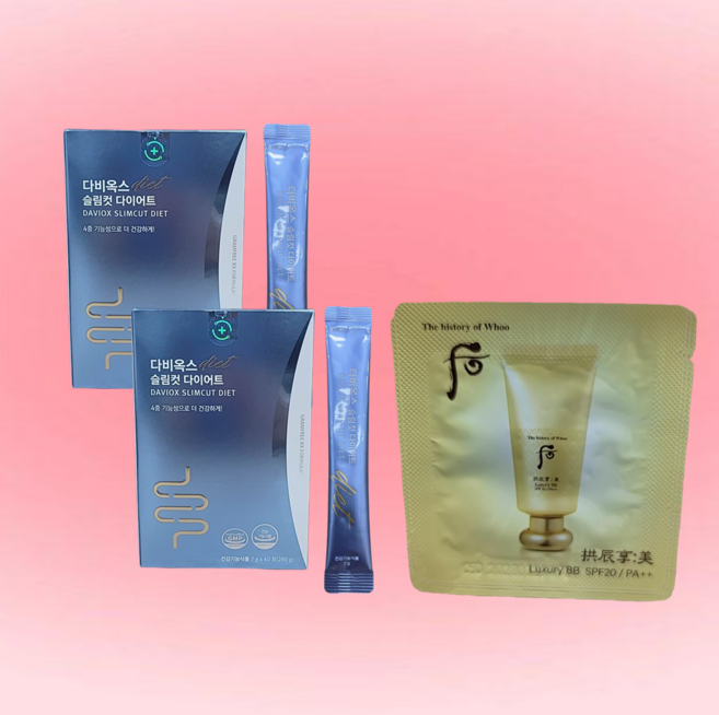 르네셀 그램프리 다비옥스 슬림컷 다이어트 7gx40포x2+후비비크림30ml, 1개, 80회분