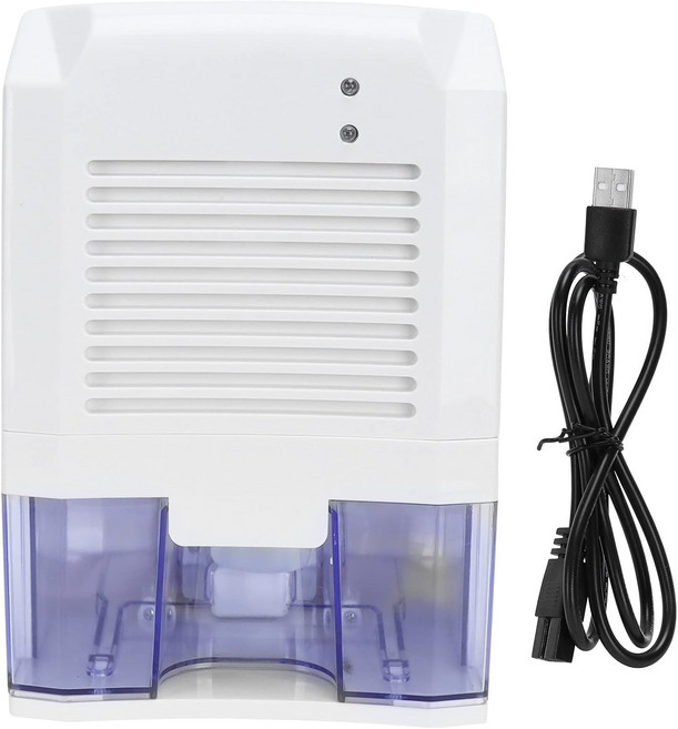 필리판 제습기 미니 휴대용 공기 건조기 USB 초조용 에너지 효율적인 가정용 침실 욕실 사무실 RV 화이트 150x220x120mm