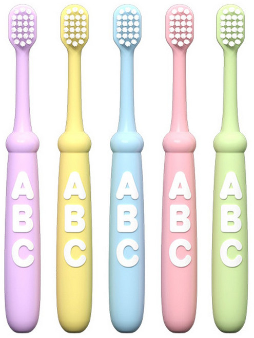 12개 어린이 미세모 칫솔 세트 양치질 습관 어린이집 키즈 유치원 아동 치솔 초등학생 여아 남아, 1세트, 12개입