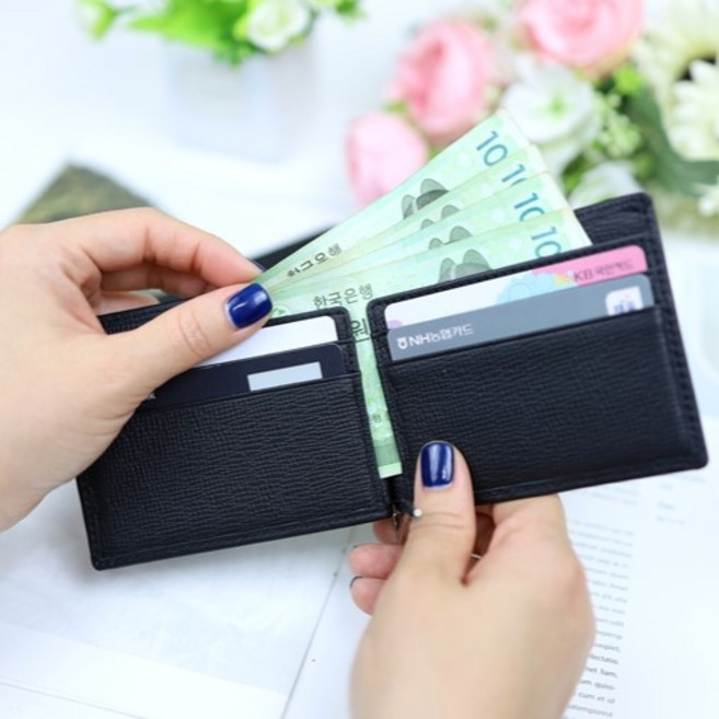 소가죽 슬림 머니클립 선물상자 MODLMC251