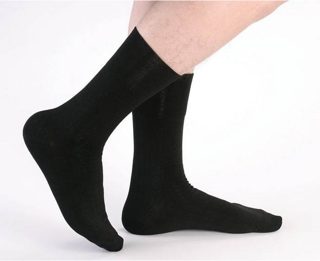 寬口防臭紳士襪 黑 LB01 (1雙) 聖誕節交換禮物