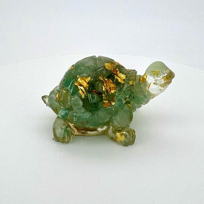 원석 행운거북이 수호 거북이 천연 원석 거북이 히버스컴퍼니, 그린 아벤츄린