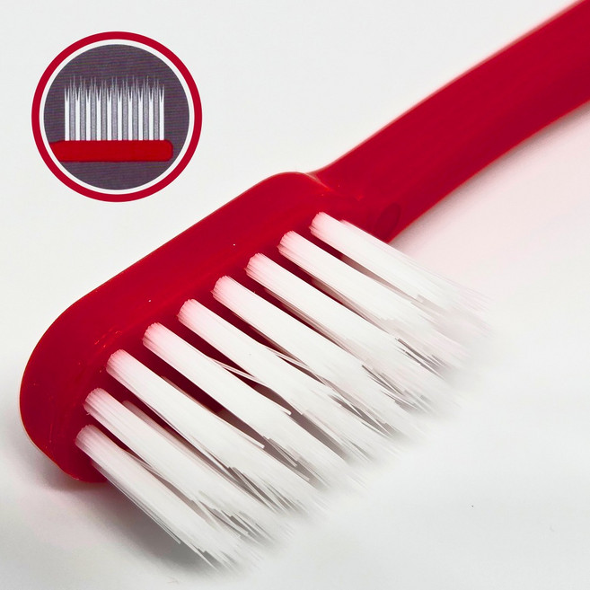 라카루트(LACALUT)칫솔 안티프라그칫솔 8M(레드) 1개, (레드)안티프라그 8M