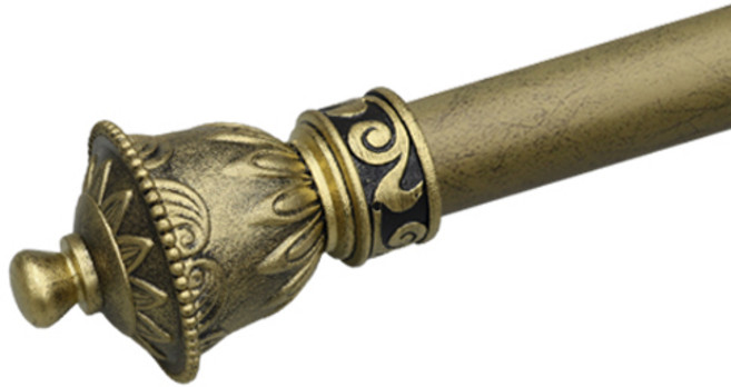 한국레일갤럭시 35mm 궁전 커튼봉 커텐봉, 뉴골드