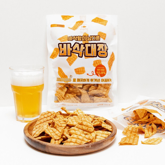 바삭대장 어포튀각 빠삭이, 5개, 90g