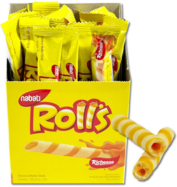 리치즈 롤스 치즈 롤스틱 20p, 180g, 2개
