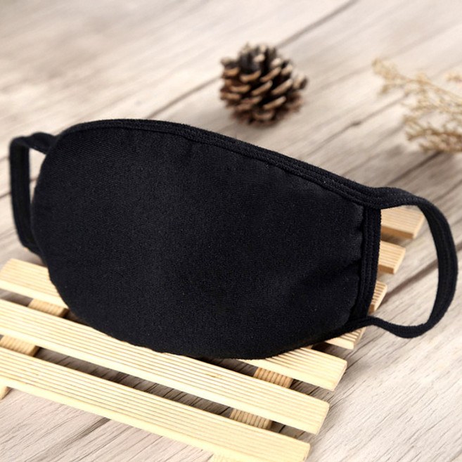 [업그레이드] 재사용 가능한 블랙 사계절 면마스크 (1+1)