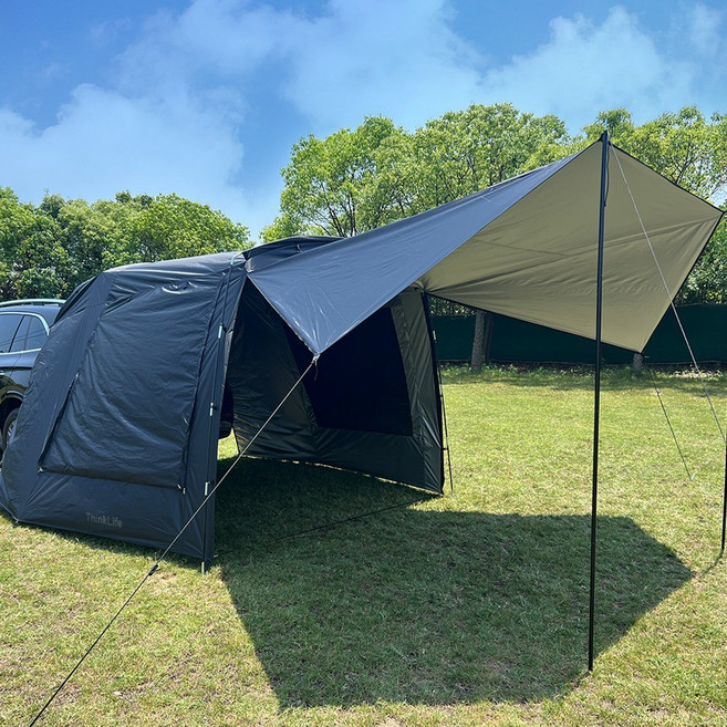 차박텐트 도킹쉘터 대형 4-6인용 8-10인용 캠핑 방수 창문4, 세트F, 2024최신형, 세트F, 2024최신형