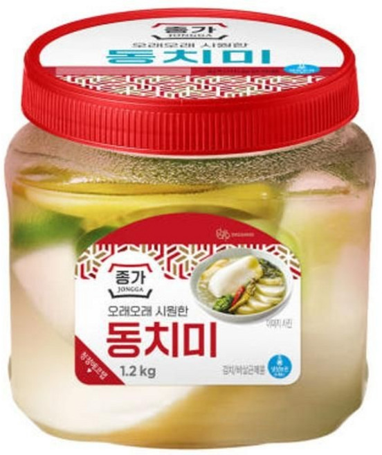 종가 시원한 동치미 1.2kg 집밥 밥반찬 자취 혼밥 즉석밥 한끼 비상식량 125657, 1개