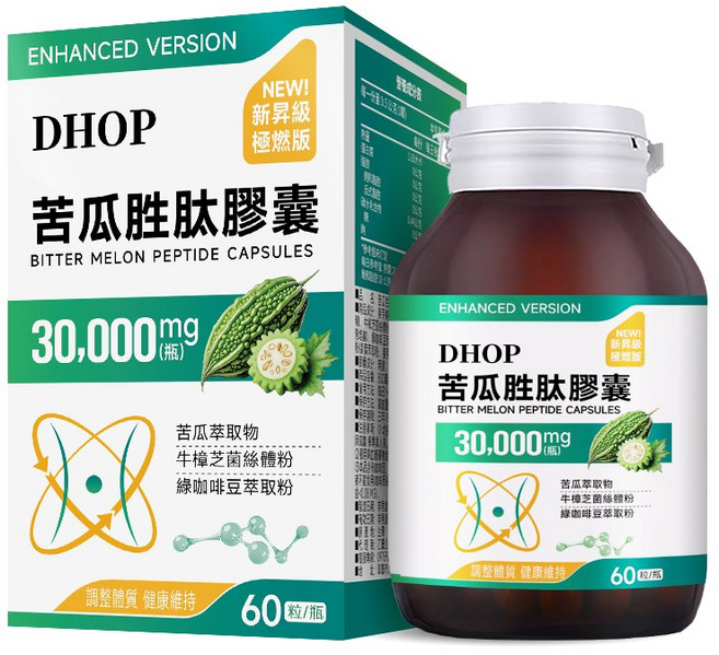 DHOP 苦瓜胜肽膠囊, 1個, 60顆