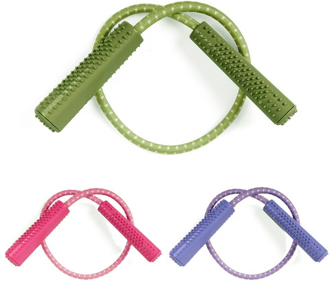 에코리즈 스트레칭 로프 3개, 그린+퍼플+핑크