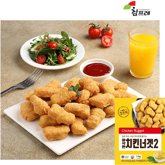 참프레 바삭한 치킨너겟2 1kg, 1개