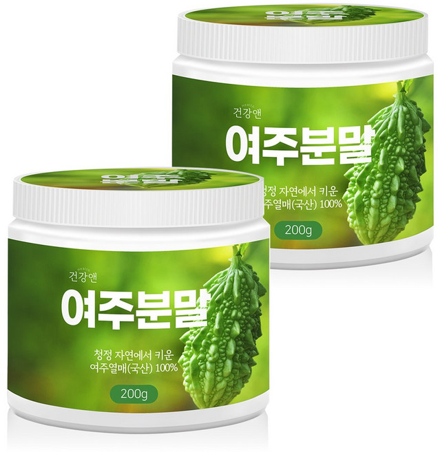 국산 여주 분말 가루 100% 200g, 2개