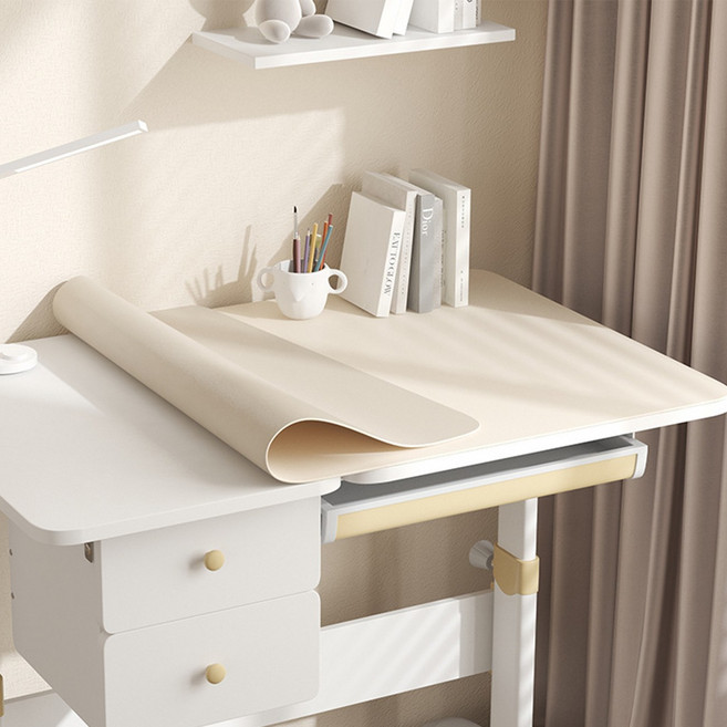 논슬립 실리콘테이블매트 사무실 양면 데스크 매트, 1개, 살구백색, 60*100