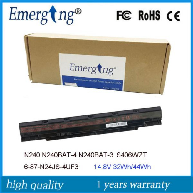 N240BAT-4 노트북 배터리 Clevo N240PU N250BU N240WU N240JU N250JU N250WU NP3240 NP3245 6-87-N24JS-4UF3 N24