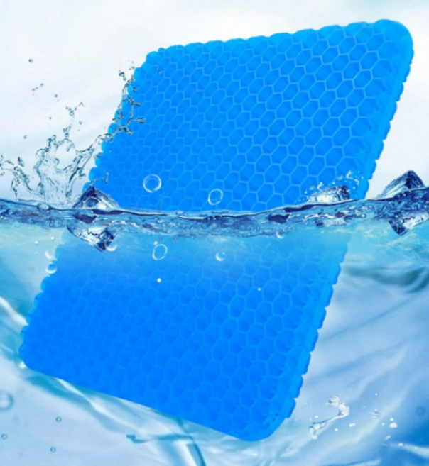 헤누스 염경환 쿨방석 실리콘 벌팁 통풍 젤리 시원한 쿨방석+커버포함, 1개, 진블루