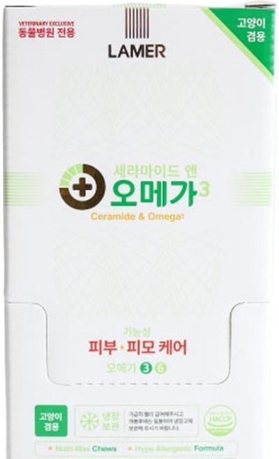 국내라메르 세라마이드 앤 오메가3 스틱 30gx10봉 / 강아지고양이 겸용매장, 30g
