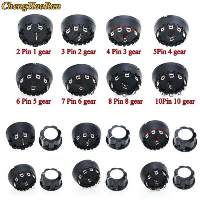 ChengHaoRan 고온 저항 로터리 기어 스위치 과즙기 믹서기 노브 2-3-4-5-6 밴드 1 개, 1개