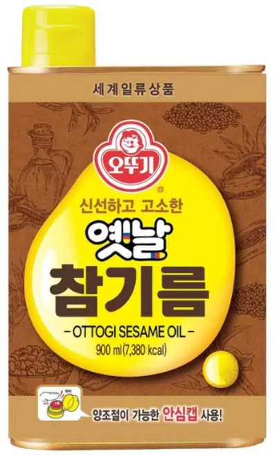 OTTOGI 鮮香古早味純芝麻油 900ml, 1個