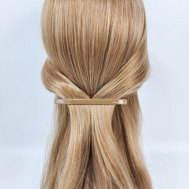 시크몽 프랑스핀 호피 마블 뉴슬림 10 cm 빼빼로 헤어 자동핀