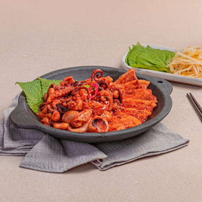 독도쭈꾸미 천호동 맛집 양념 쭈꾸미 밀키트 캠핑 음식 요리, 1개, 매운맛 600g