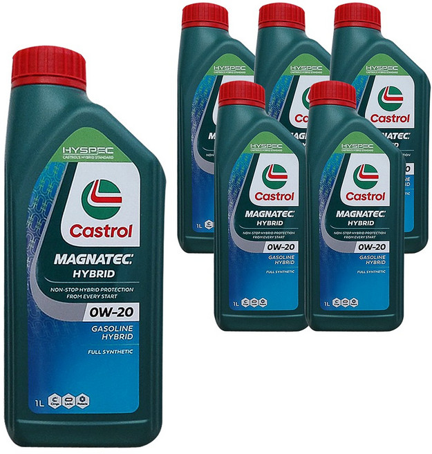 캐스트롤 마그네텍 HYBRID 합성엔진오일 0W-20 1L 6개 | Castrol Magnatec Hybrid Synthetic Oil 0W-20 1L 6P, 0w20