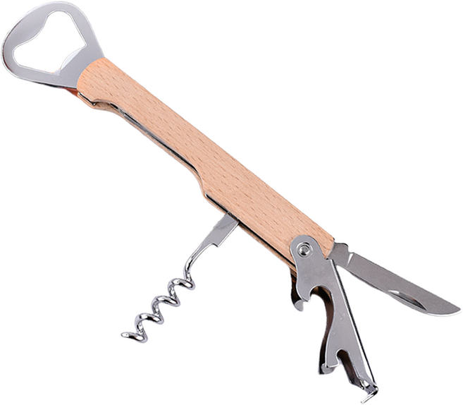 펄스프로 만능 와인 맥주 오프너, 오크 내츄럴, 1개