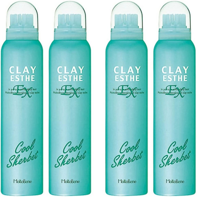 몰토베네 클레이 에스테 EX 쿨샤벳 두피쿨링 100g, 4개