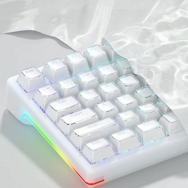 [기계식 키보드 호환] 고투명 크리스탈 키캡 136키 세트 + 키캡 리무버 포함, 퍼플