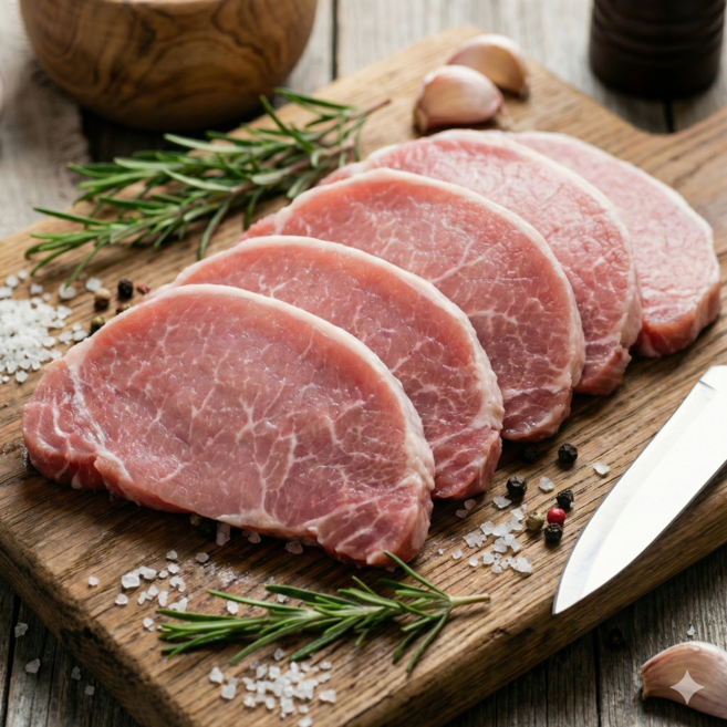 수림 국내산 1등급 한돈 돼지고기 등심 구이용 냉장 다이어트 헬스 식단용, 10개, 200g