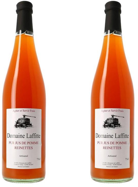 프랑스 도멘 라삐뜨 Domaine Laffitte apple juice Reinettes 퓨어 뤼네뜨 사과 주스, 2개, 750ml
