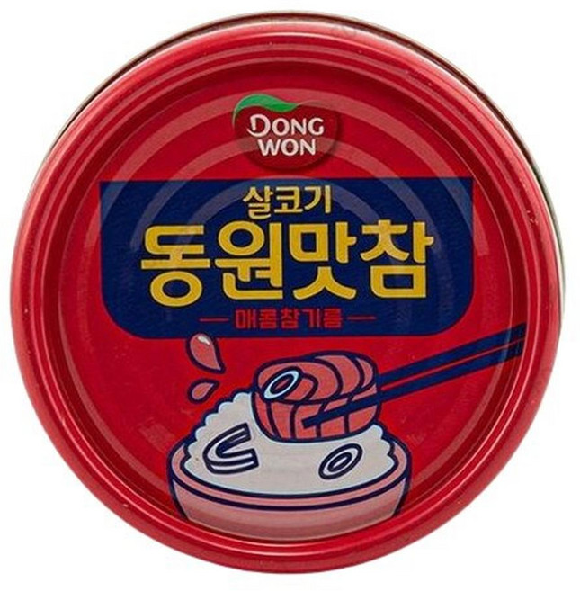 동원F&B 살코기 동원맛참 매콤참기름, 24개, 90g