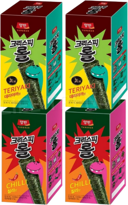 동원 양반김 크리스피롤 데리야끼 2개 + 칠리 2개 혼합세트