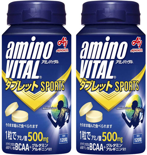 아미노바이탈 아미노산 BCAA Amino Vital Amino Acid 500 mg BCAA, 2개, 120정