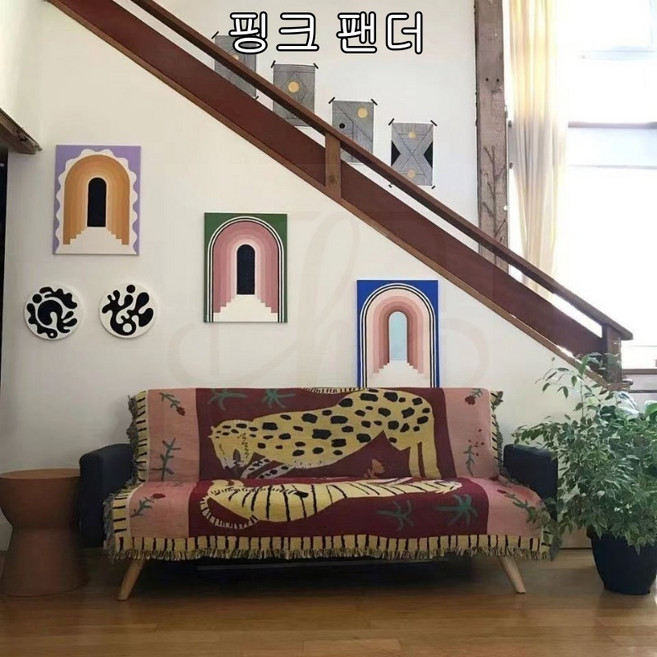 HAENGBUK 토이스토리 블랭킷 담요 침구 차박 러그, 핑크 팬더, 1개