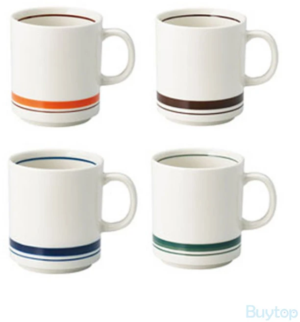 카네수즈 스노우톤 스택 머그잔 (4색상), 블루, 1개 - 쿠팡