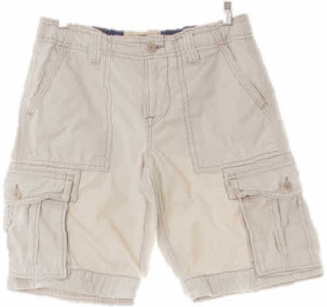 9364 후아유 라이트베이지 면 스티치카고버뮤다팬츠 [32]